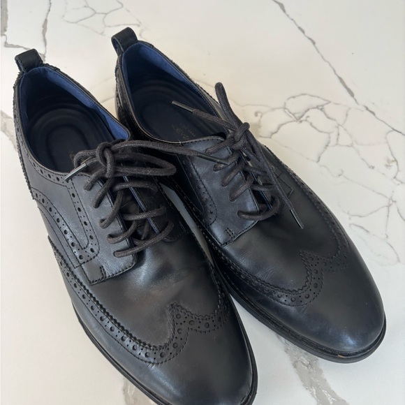 Cole Haan Black Men’s Original Grand  Leather Oxfords main image 5